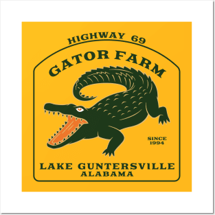 Highway 69 Lake Guntersville Gator Farm Posters and Art